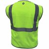 Ge Green Safety Vest W/Reflective Tape -2 POCKET M GV076GM